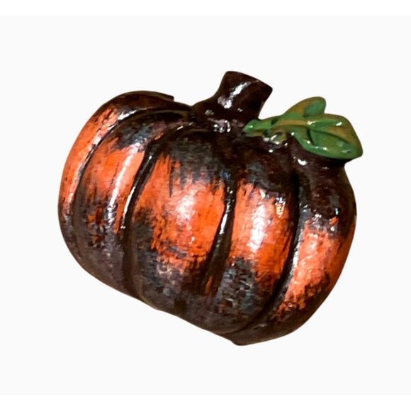 Fall Autumn Painted Pumpkin Lapel Pin Brooch - Picture 5 of 7